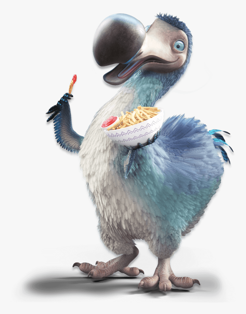 Dodo Eating Chips And Sauce - Imagenes De Dodo, HD Png Download, Free Download