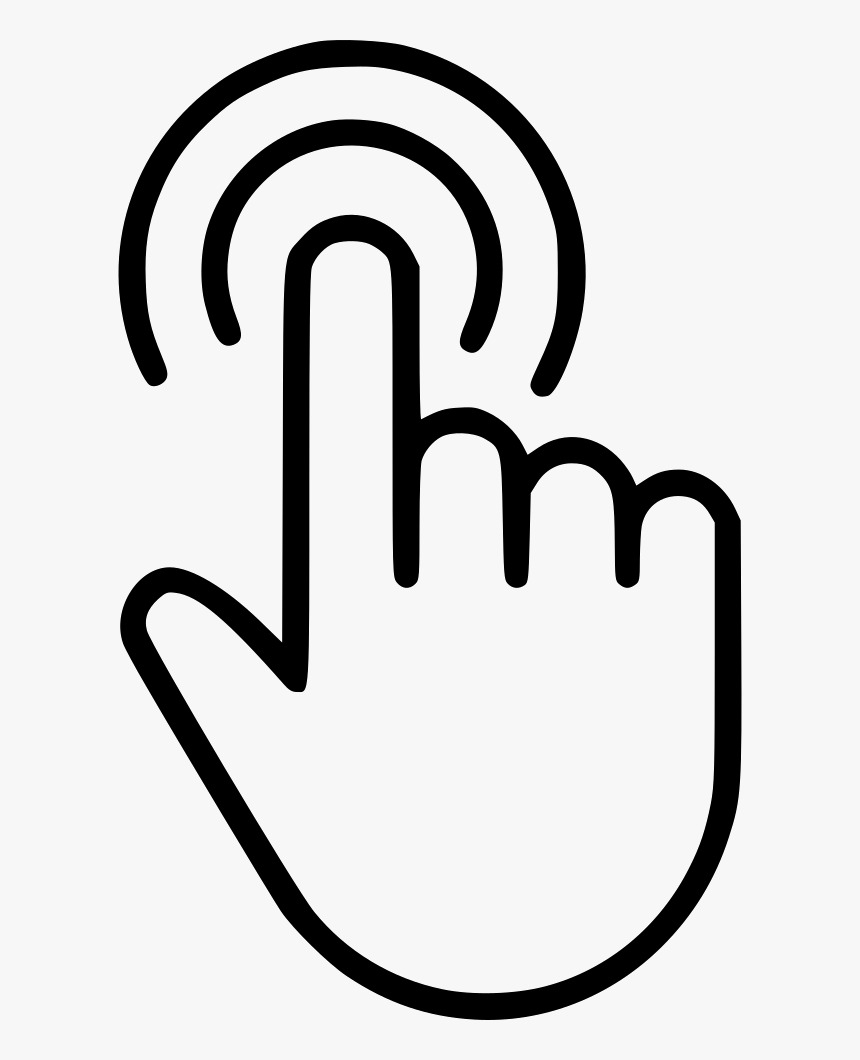 Double Tap - Finger Cursor Png, Transparent Png, Free Download