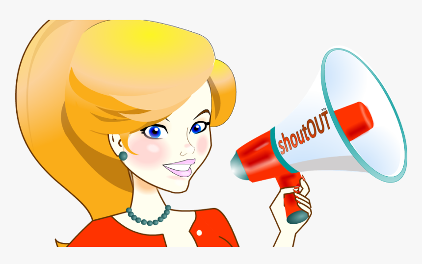 Megaphone Clipart Shoutout - Shoutout Icon In Cartoon, HD Png Download, Free Download