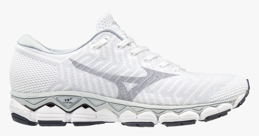 Right Side Of White Mizuno Waveknit S1 Women"s Running - New Balance Fuel Cell White, HD Png Download, Free Download