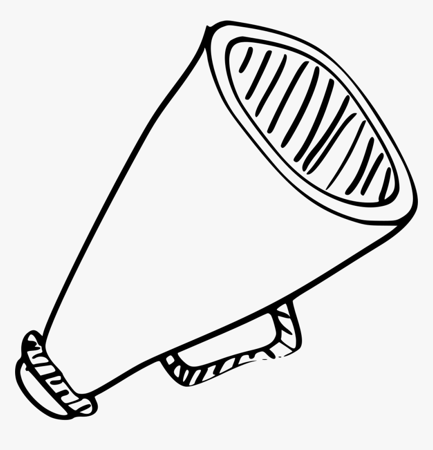 Ad Message Ads Advertisement Megaphone Talk - Megaphone Drawing Png, Transparent Png, Free Download