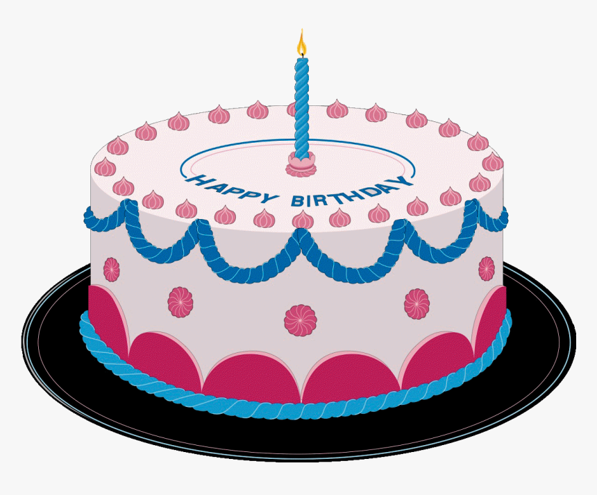 Cake Images Clip Art - Happy Birthday Marathi Gif, HD Png Download, Free Download