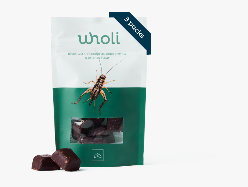 Peppermint, Chocolate & Crickets - Wholi Insekt Snacks, HD Png Download, Free Download