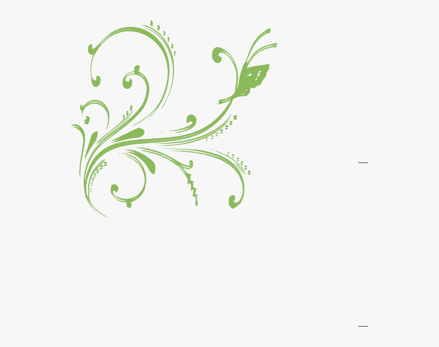 White Floral Design Png, Transparent Png, Free Download