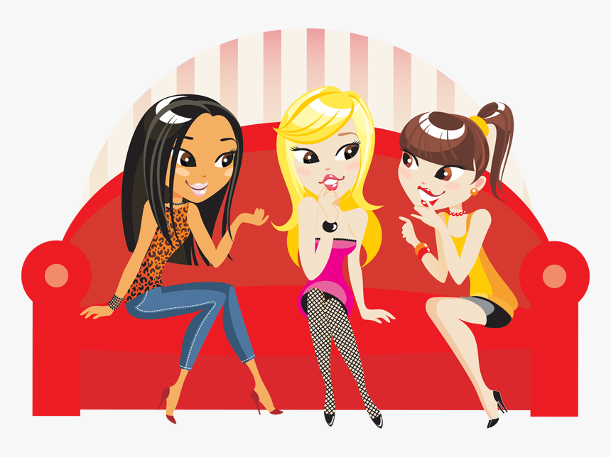 Gossip Clip Art - Girls Talk Cartoon, HD Png Download, Free Download
