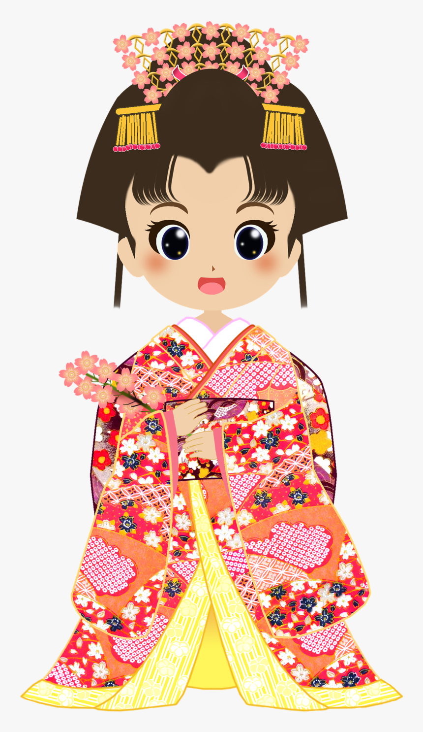 Kimono - Japan Kimono Clipart, HD Png Download, Free Download