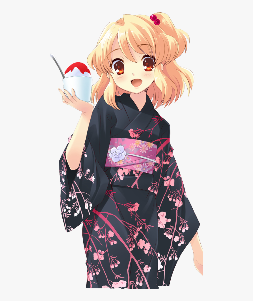 Thumb Image - Anime Girl Kimono Png, Transparent Png, Free Download