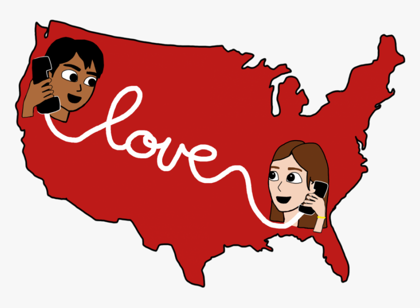 Transparent Long Distance Relationship Clipart - Independence Mo On Map, HD Png Download, Free Download