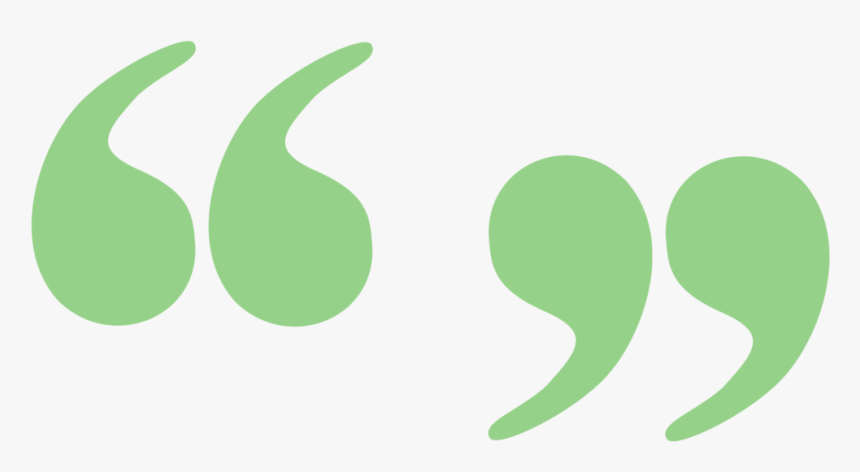 Green Quote Marks, HD Png Download, Free Download