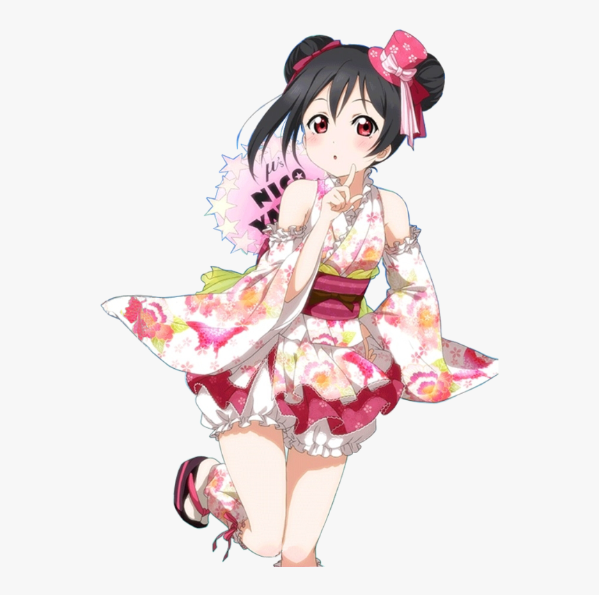 Kimono Nico - Love Live Nico Wig, HD Png Download, Free Download