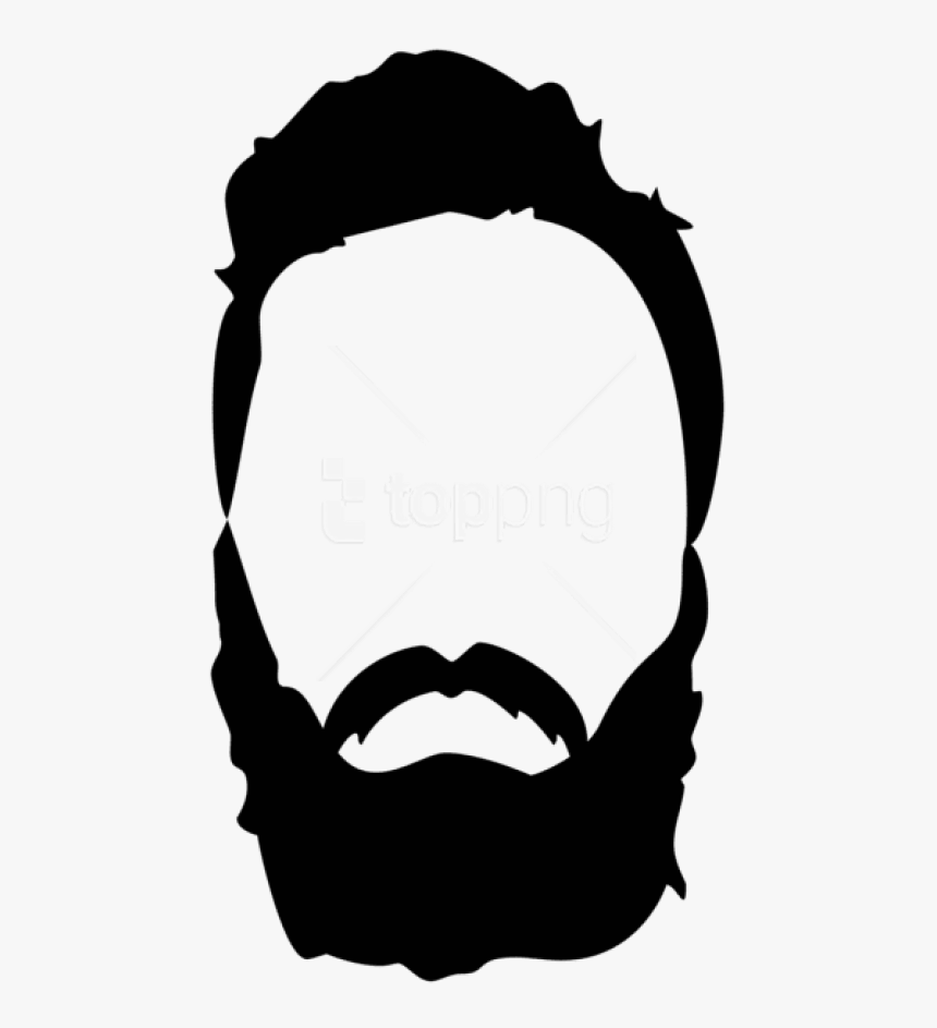 Mustache Clipart Red - Transparent Background Beard Clipart, HD Png Download, Free Download