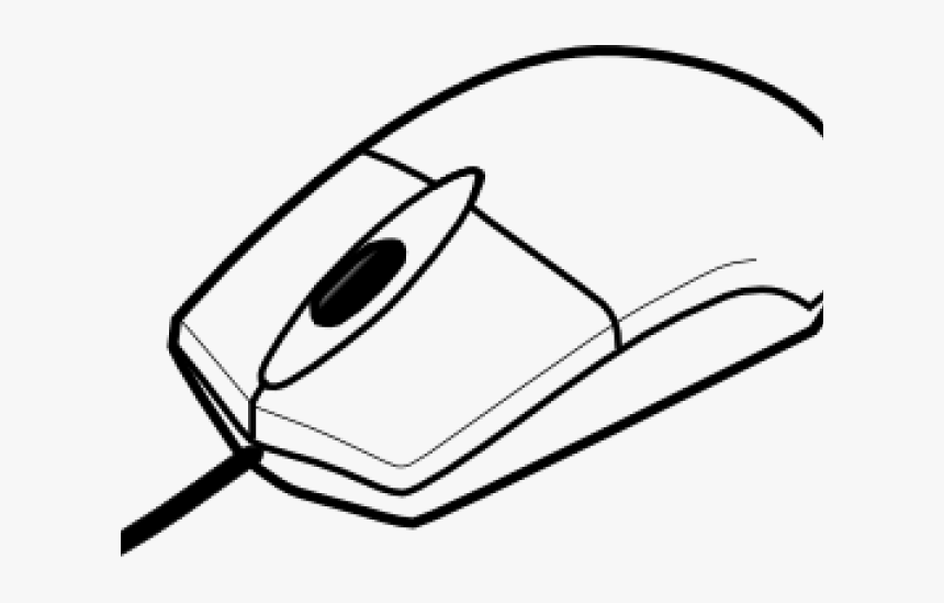 Mouse Clipart Optical Mouse - Computer Mouse Clipart Black And White, HD Png Download, Free Download