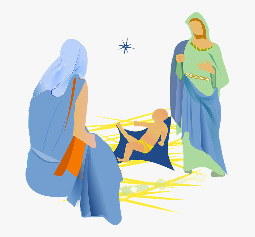 Bible, Christian, Christmas, Jesus, Joseph, Mary - Chua Giang Sinh Vector, HD Png Download, Free Download