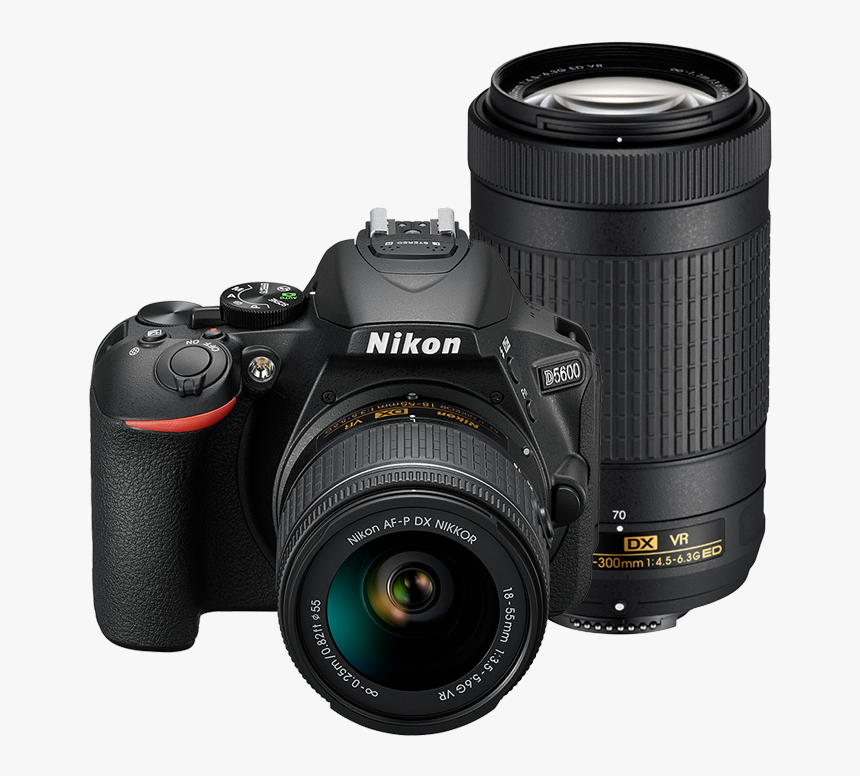 Nikon D5600 Dslr Camera With 18 55mm, HD Png Download, Free Download