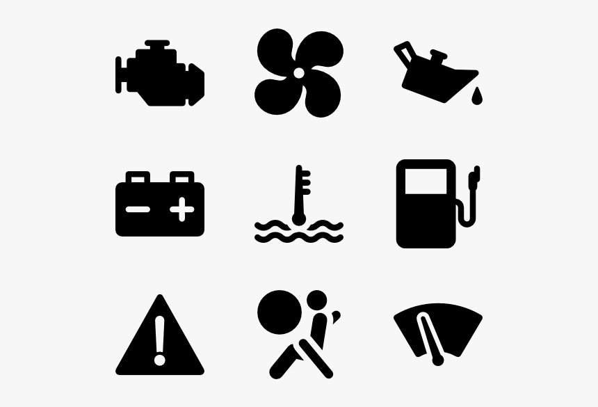 Car Dashboard Icons Png, Transparent Png, Free Download