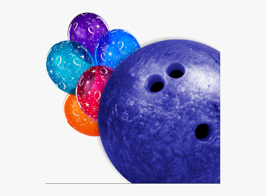 Bright Beautiful Birthday Balloons With A Bowling Ball - Tenpin Bowling Ball, HD Png Download, Free Download