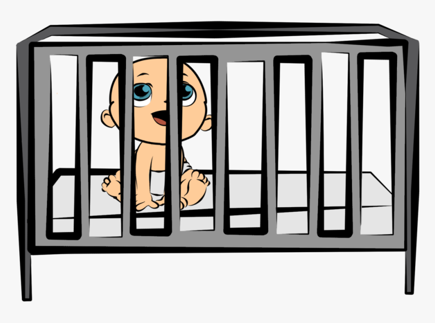 Thumb Image - Baby In Cot Clipart, HD Png Download, Free Download