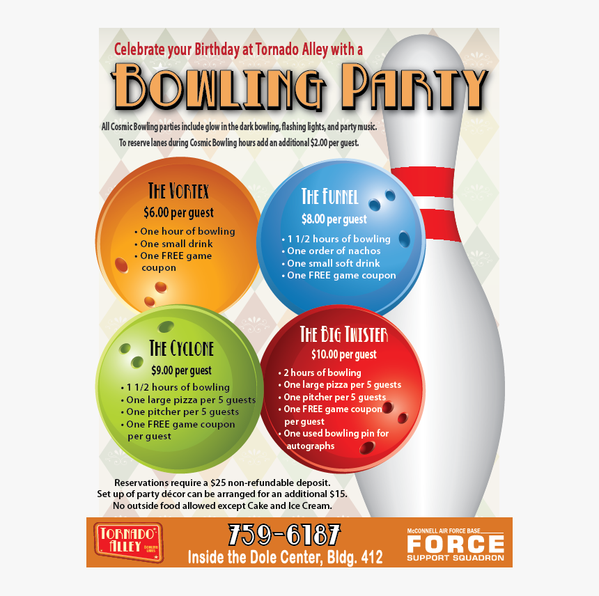 Birthday Party Retro Packages - Galaxy Bowling Alley Party Packages, HD Png Download, Free Download