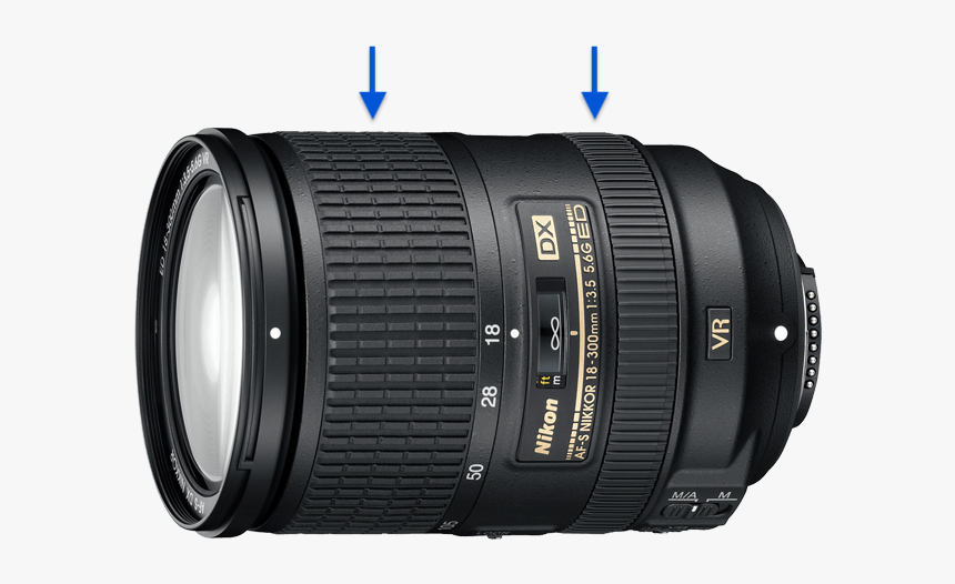 Nikon Af S 18 300mm F 3.5 5.6g Ed Dx Vr, HD Png Download, Free Download