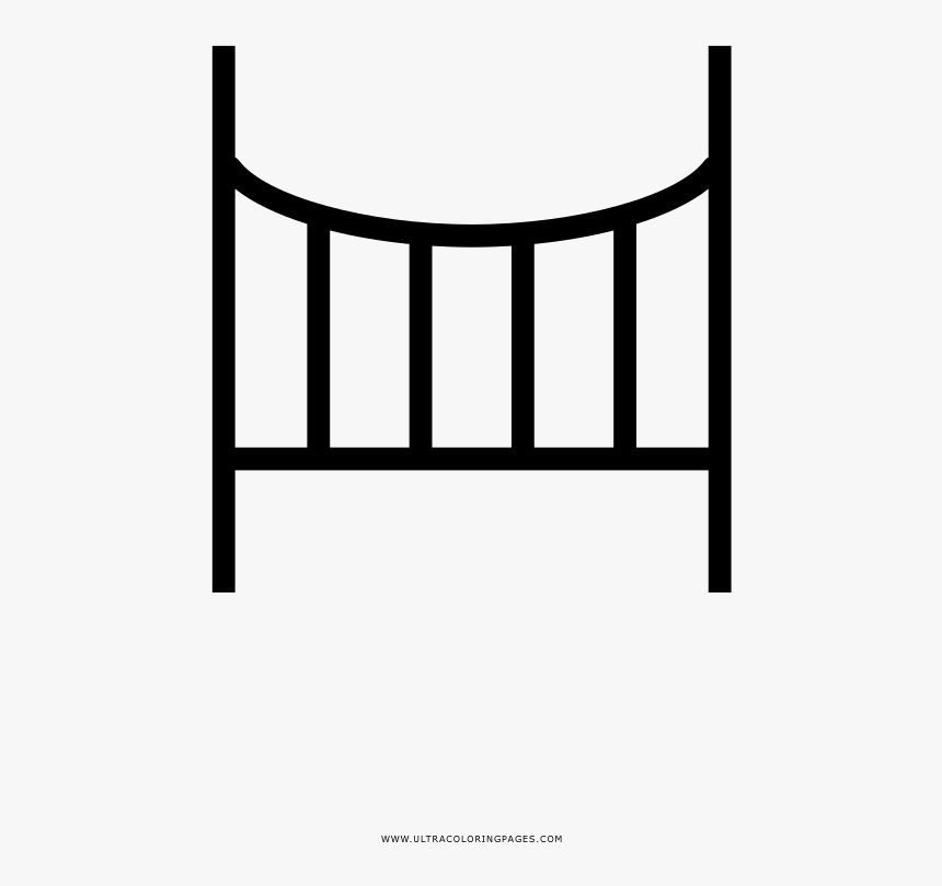 Baby Crib Coloring Page - Icon, HD Png Download, Free Download