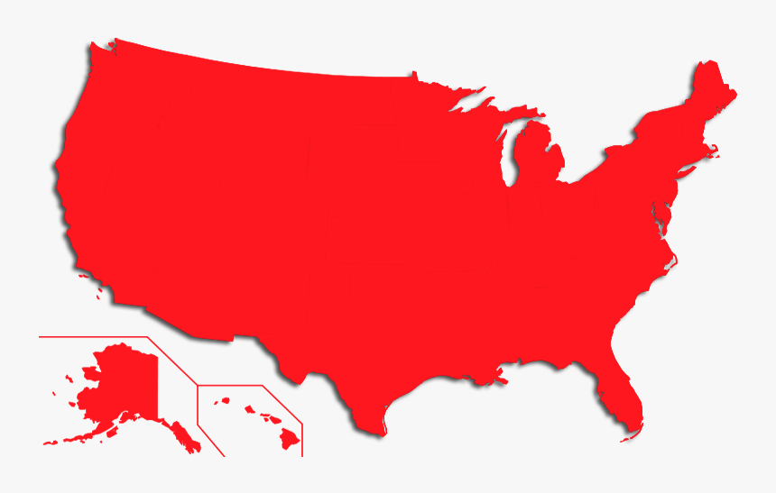 Blank Map Of Us No Background , Png Download - Us Election 2018, Transparent Png, Free Download