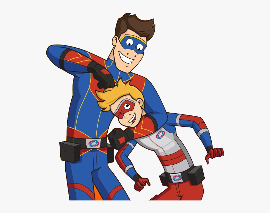 Ray And Henry Cartoon - Henry Danger Captain Man Colouring Page, HD Png Dow...