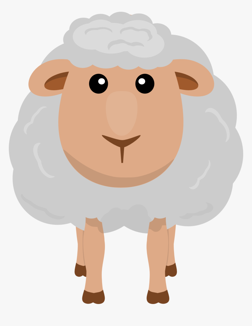 Sheep Clipart Printable Pencil And In Color Sheep - Clipart Transparent Background Sheep, HD Png Download, Free Download