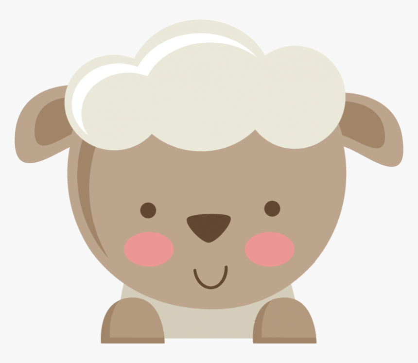 Transparent Sheep Clip Art - Cute Sheep Head Clipart, HD Png Download, Free Download