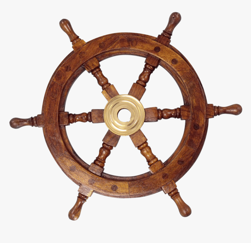 Wooden 15-inch Ship Wheel - Transparent Ship Wheel Png, Png Download, Free Download