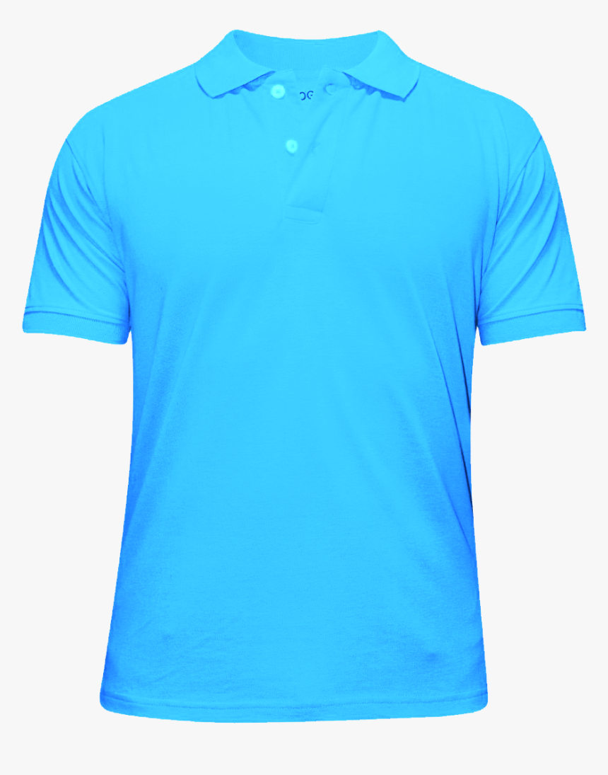 Lightblue Polo Shirt Front - Blue Color T Shirt, HD Png Download, Free Download