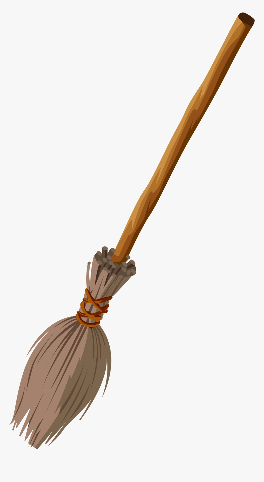 Witch Broom Transparent Clip Art Png Image - Harry Potter Broom Clipart, Png Download, Free Download