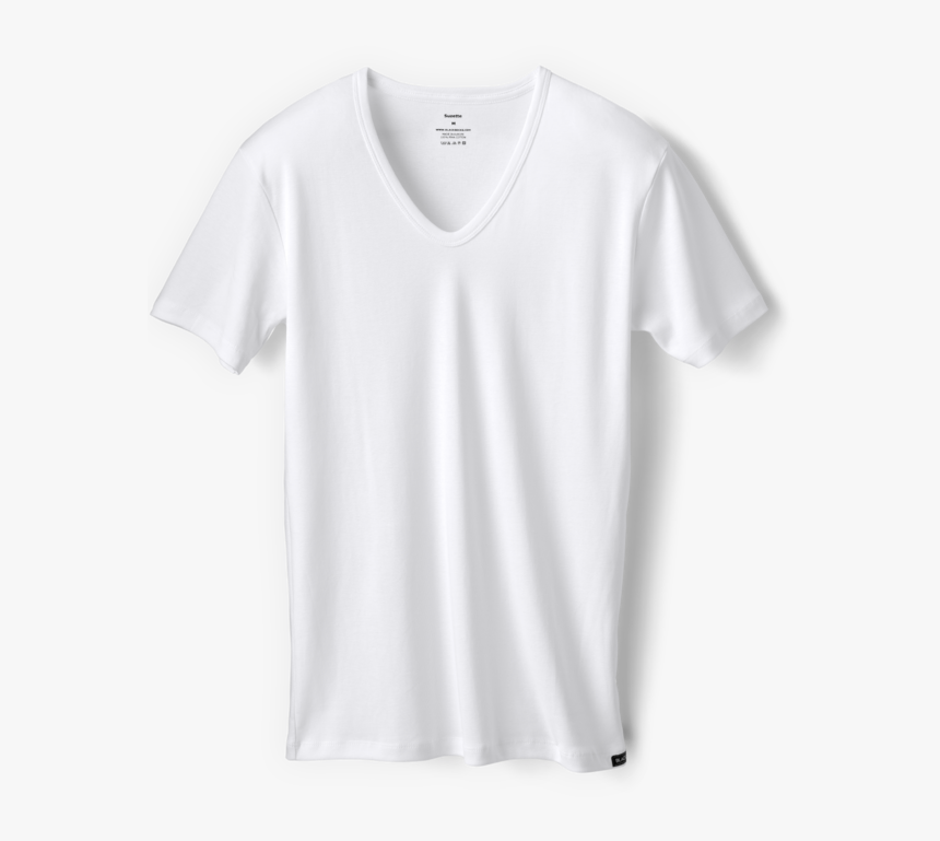 Suzette T Shirt Entices With Its Great Neckline Blacksocks - White T Shirt Transparent Men, HD Png Download, Free Download