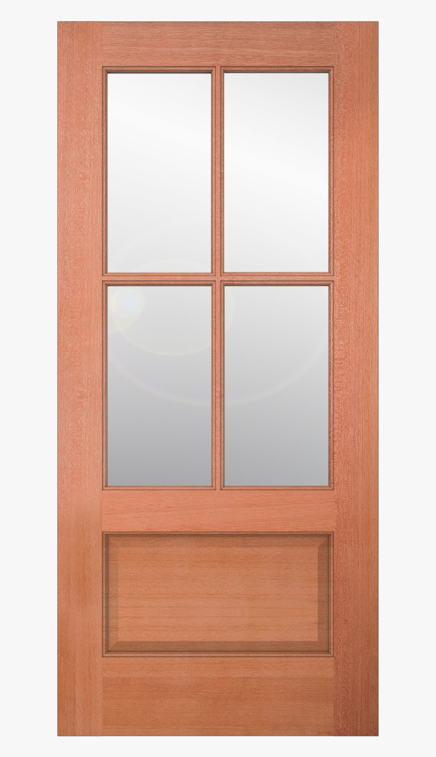 Authentic Wood Glass Panel Exterior Door - Sliding Door, HD Png Download, Free Download