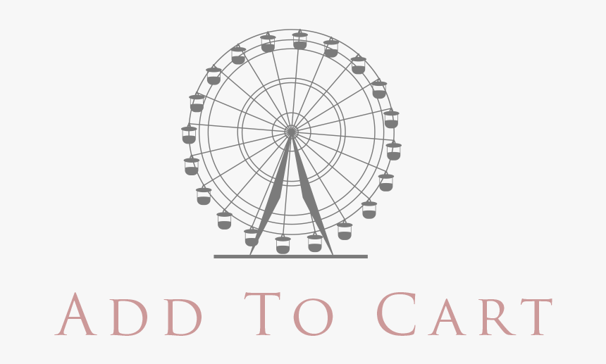 Free Add To Cart Button Png - Ferris Wheel Vector Png, Transparent Png, Free Download