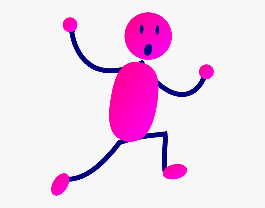 Scared Girl Running - Running Clip Art, HD Png Download, Free Download