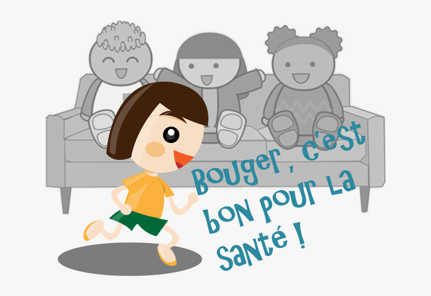 Bouger C Est Bon Pour La Sante - Girl Running Clipart Transparent Background, HD Png Download, Free Download