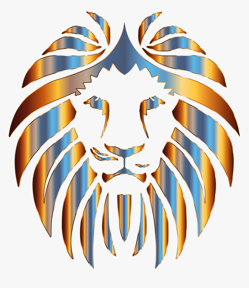 Prismatic Lion 2 No Background Clip Arts - Transparent Background Lion Head Clip Art, HD Png Download, Free Download