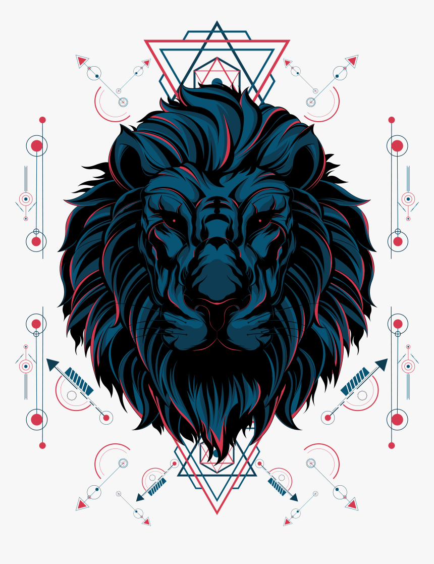 The Lion Sacred Geometry - Sacred Geometry Lion, HD Png Download, Free Download