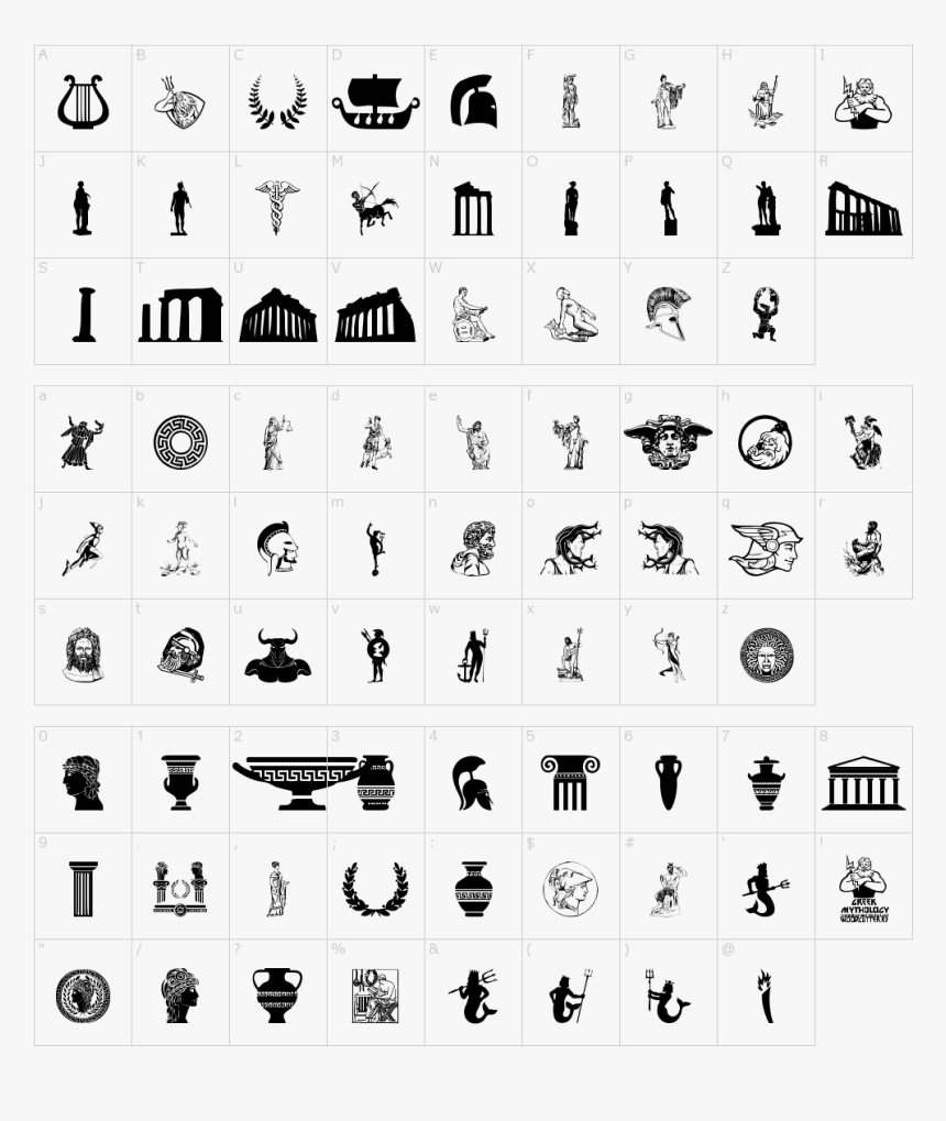 Greek Mythology Font - Greek Mythology Font Style, HD Png Download, Free Download