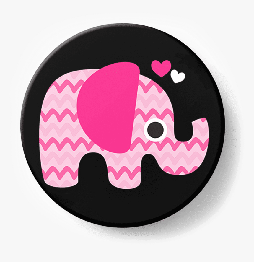 Dailyobjects Pink Aztec Elephant Designer Popholder - Indian Elephant, HD Png Download, Free Download