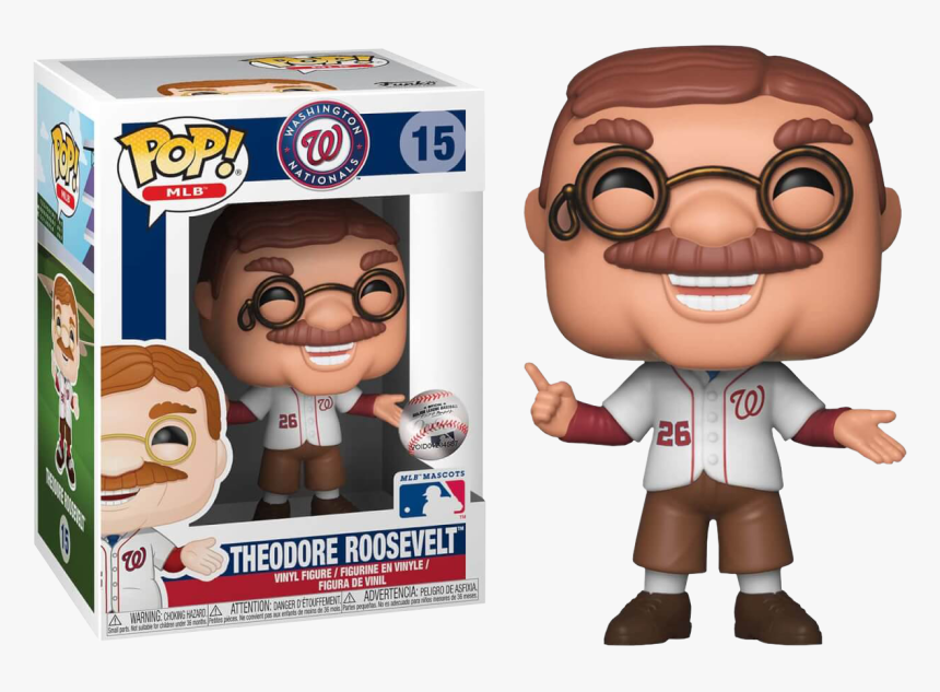 Theodore Roosevelt Washington Nationals Funko Pop Vinyl - Wally The Green Monster Funko Pop, HD Png Download, Free Download