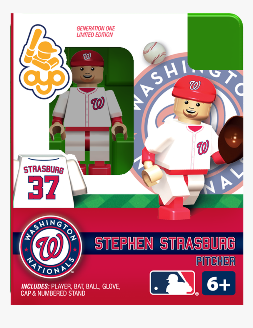 Stephen Strasburg Washington Nationals Oyo Sportstoys - Chipper Jones Oyo, HD Png Download, Free Download