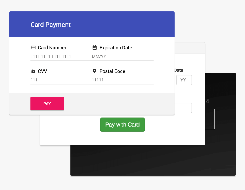 Hosted Fields@2x - Payment Ui, HD Png Download, Free Download