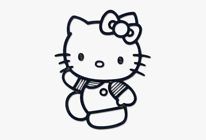 Collection Of Hello - Hello Kitty Black And White, HD Png Download, Free Download