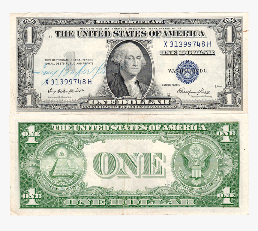 Ivy Baker Priest Courtesy Signature - 1935 Silver Certificate, HD Png Download, Free Download