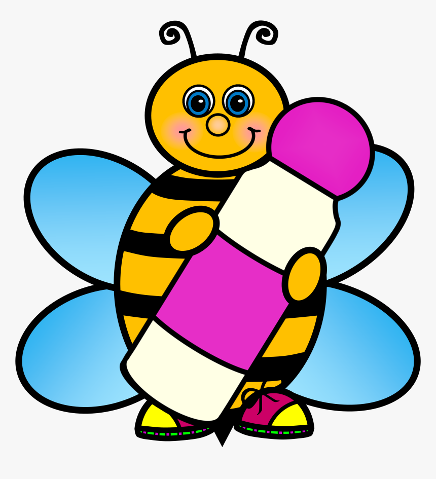Bee Clip Art School - Bee School Clipart, HD Png Download, Free Download