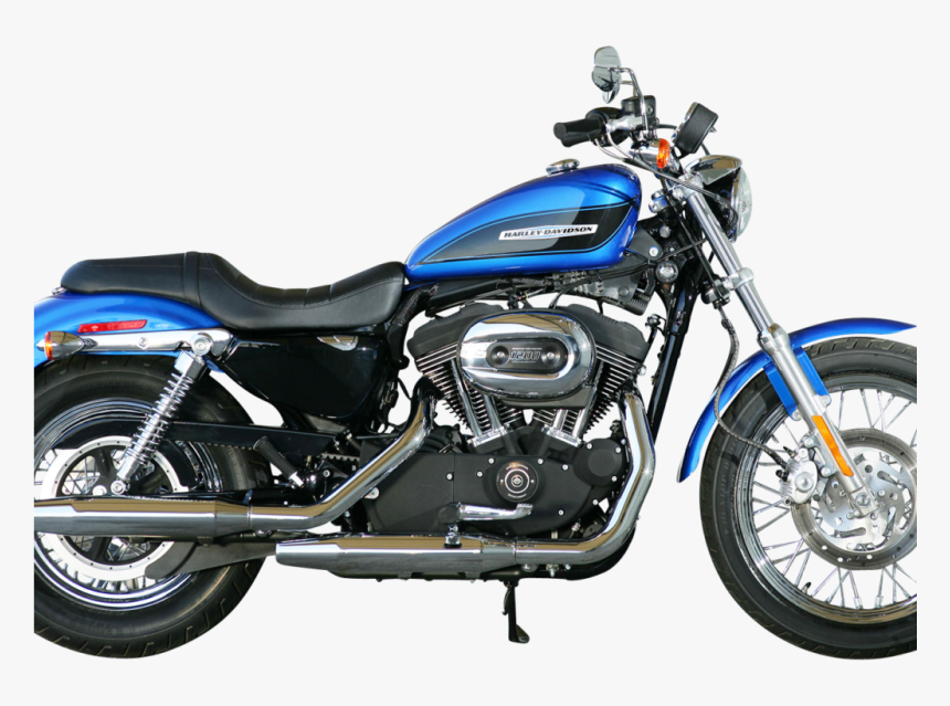 Blue Harley Davidson Motorcycle Bike Side View Png - Harley Davidson Roadster 2006, Transparent Png, Free Download