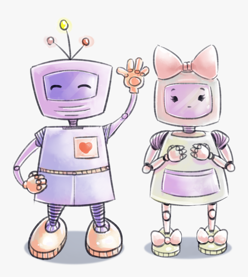 Cute Clipart Transparent Robot, HD Png Download, Free Download