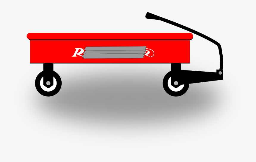 Little Red Wagon - Clip Art, HD Png Download, Free Download