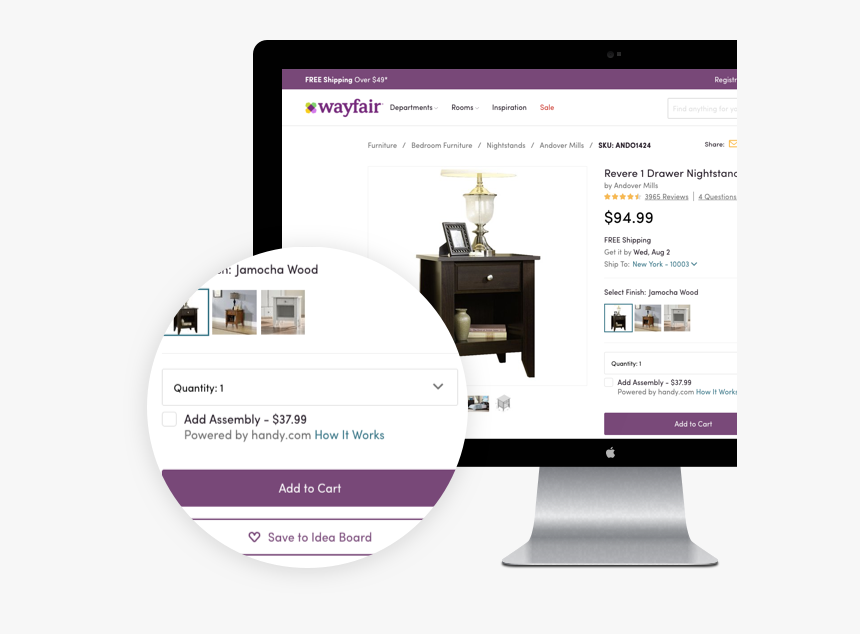 Transparent Wayfair Logo Png - Wayfair Handy, Png Download, Free Download